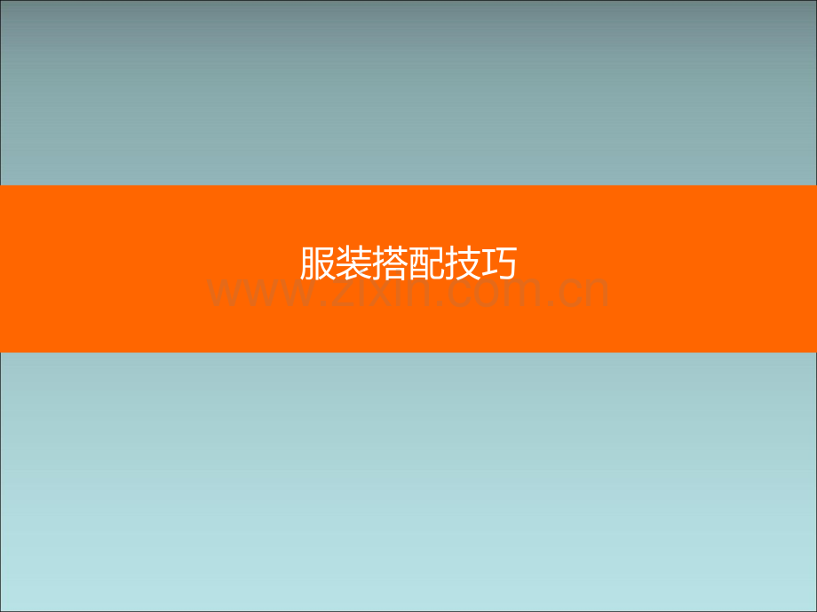 服装搭配风格与技巧.ppt_第1页