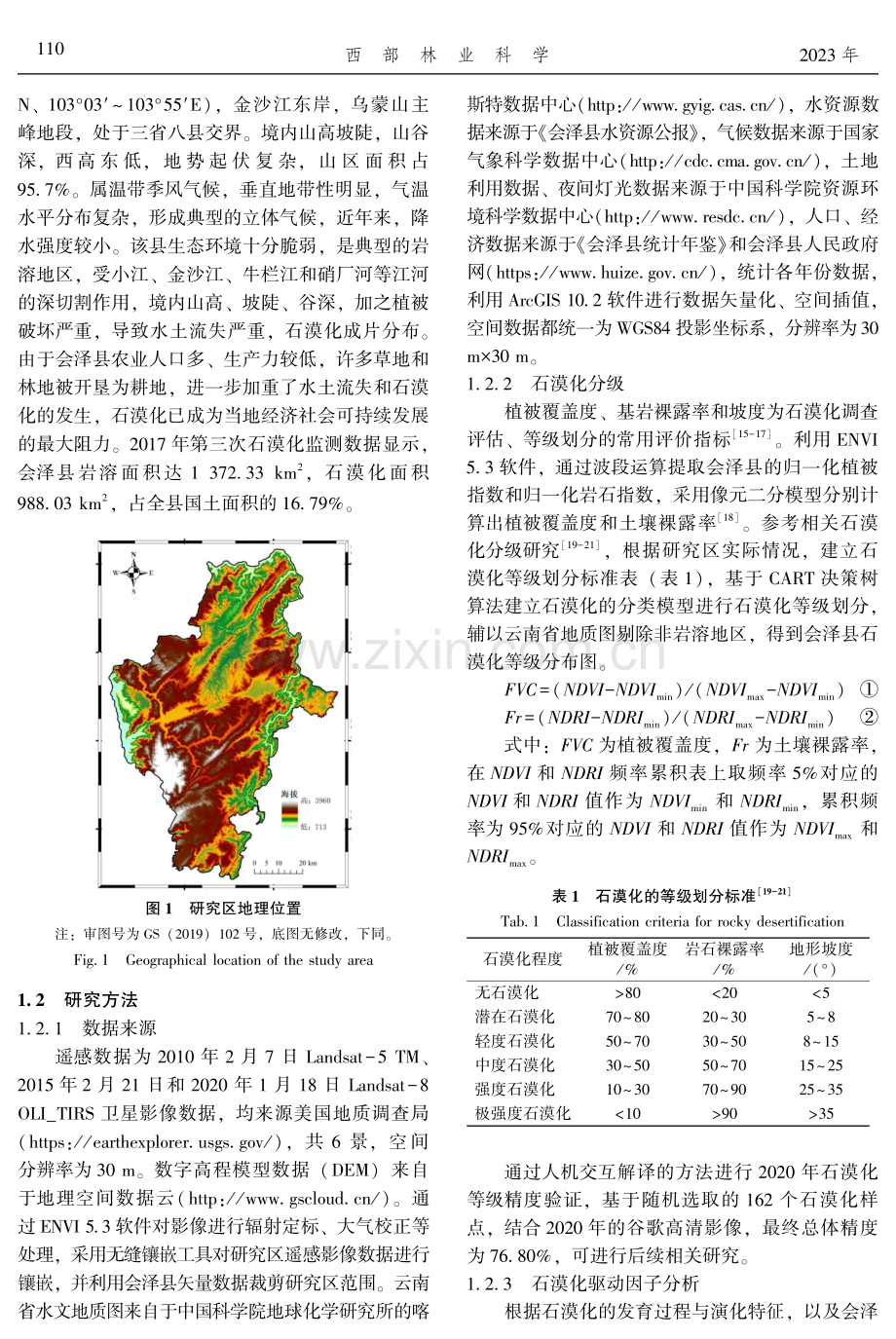 长江上游石漠化地区水土资源与人类活动的耦合关系研究——以会泽县为例.pdf_第3页