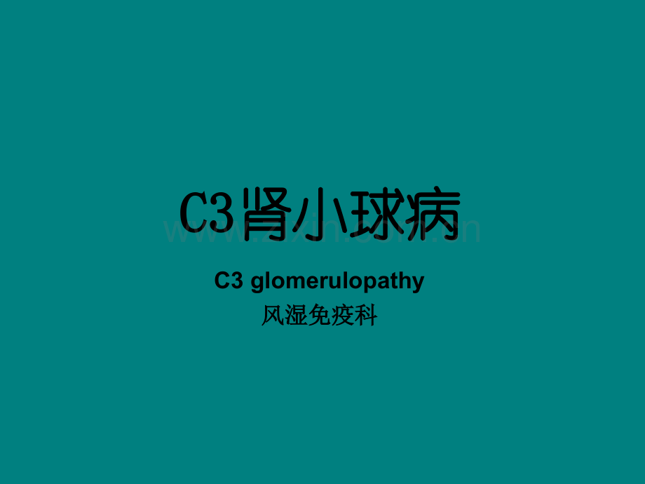 C3肾病ppt课件.ppt_第1页