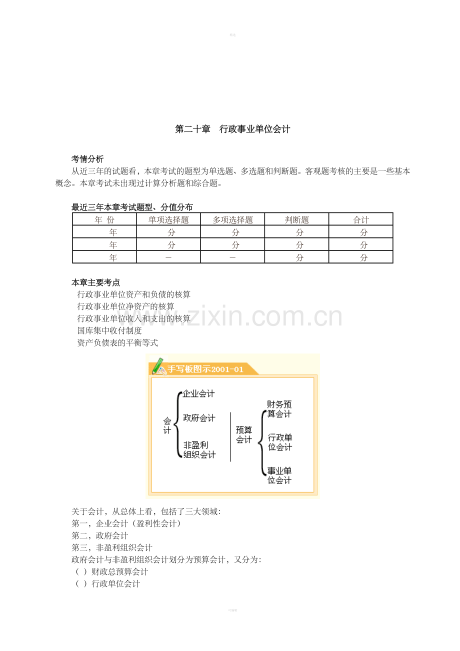 第20章行政事业单位会计(DOC15页).doc_第1页
