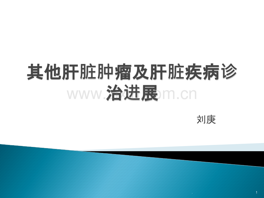 其他肝脏肿瘤及肝脏疾病诊治进展ppt课件.pptx_第1页