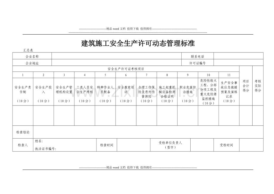 建筑施工安全生产许可动态管理标准[1].doc_第1页