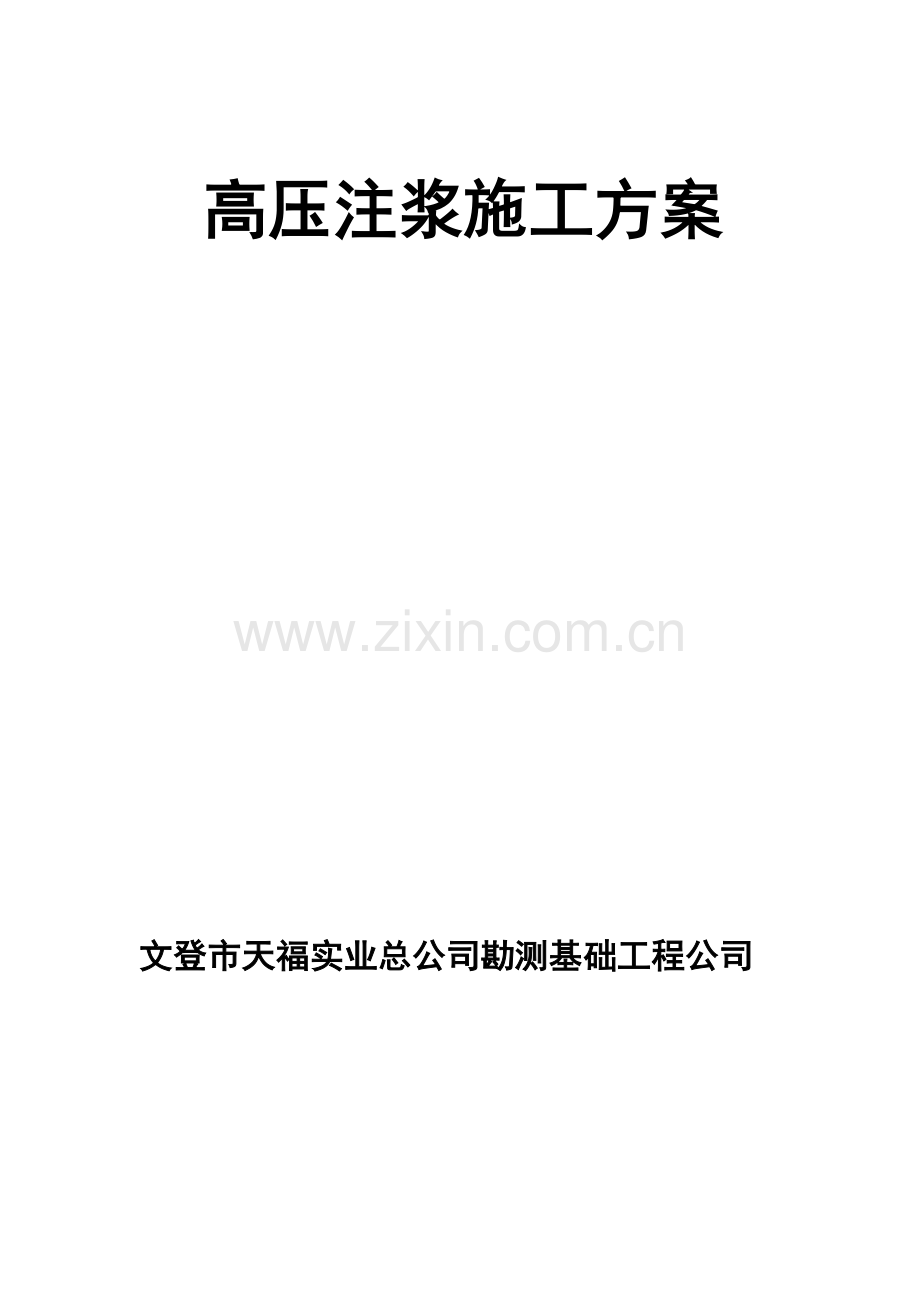 高压注浆施工方案(制革).doc_第1页