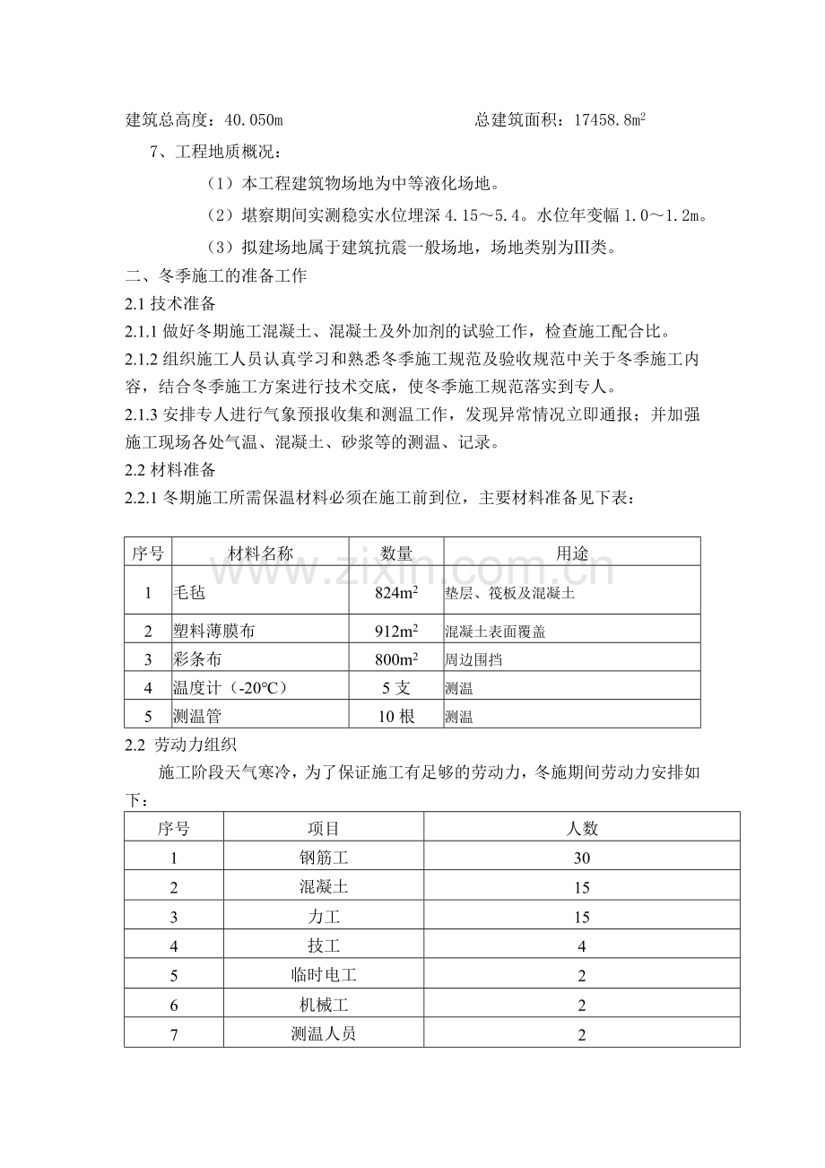 山西经作蓖麻科技有限公司研发中心冬季施工方案.doc_第2页