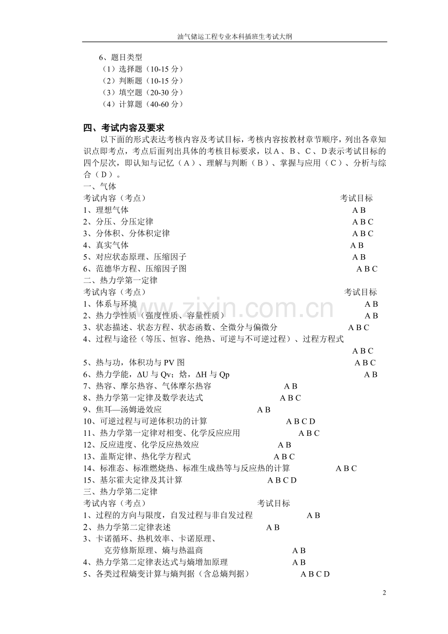 化学工程工艺(石油化工工艺)考纲(20).doc_第2页