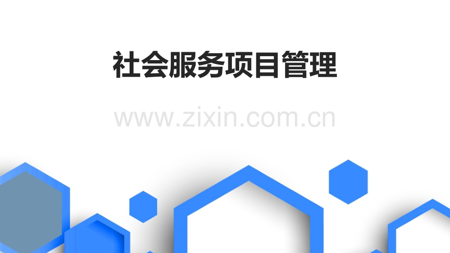 社会服务项目管理.pptx_第1页