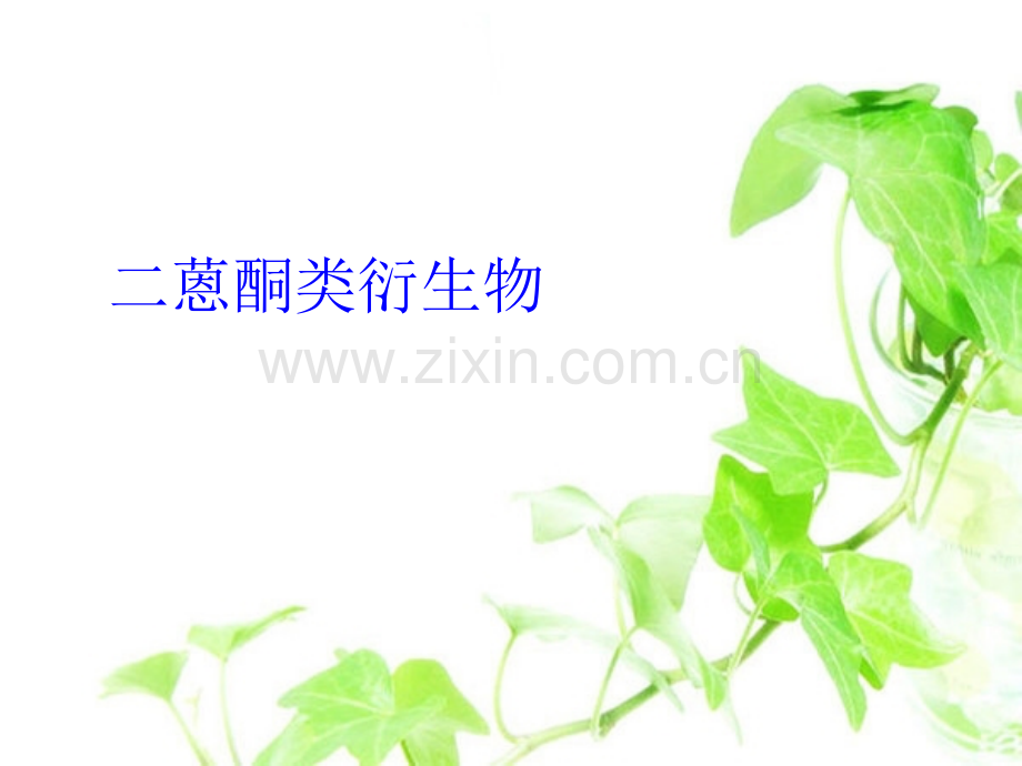 二蒽酮类衍生物.pptx_第1页