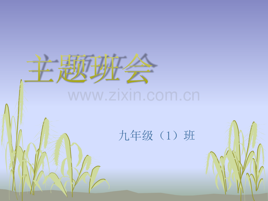 初中生安全主题班会.pptx_第1页