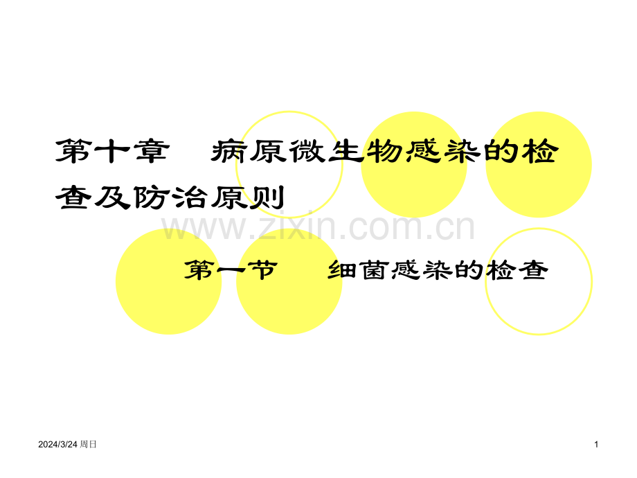 感染的检查与防治.pptx_第1页