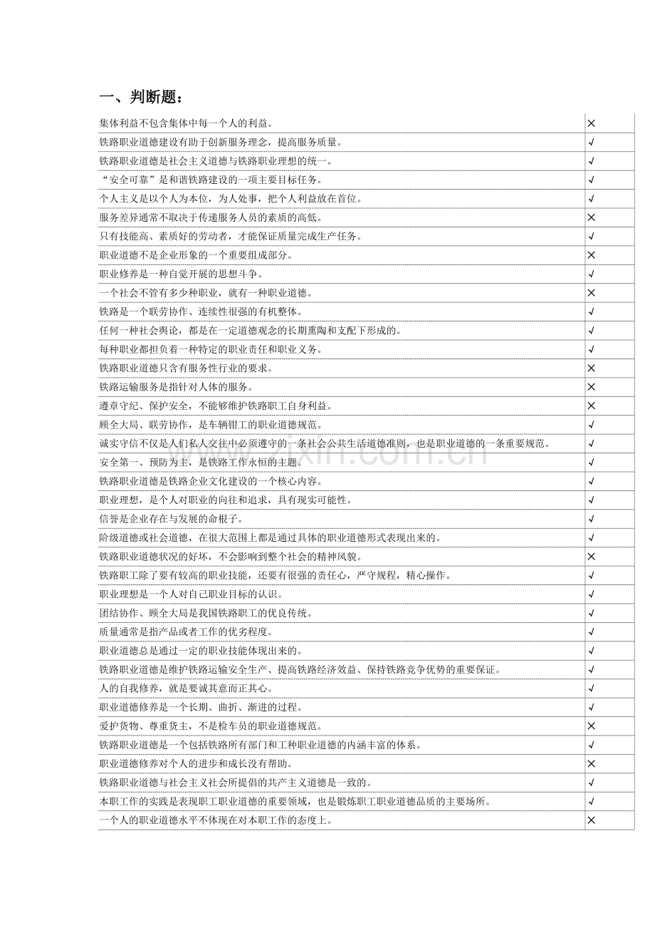 车辆钳工高级工题库.doc_第1页