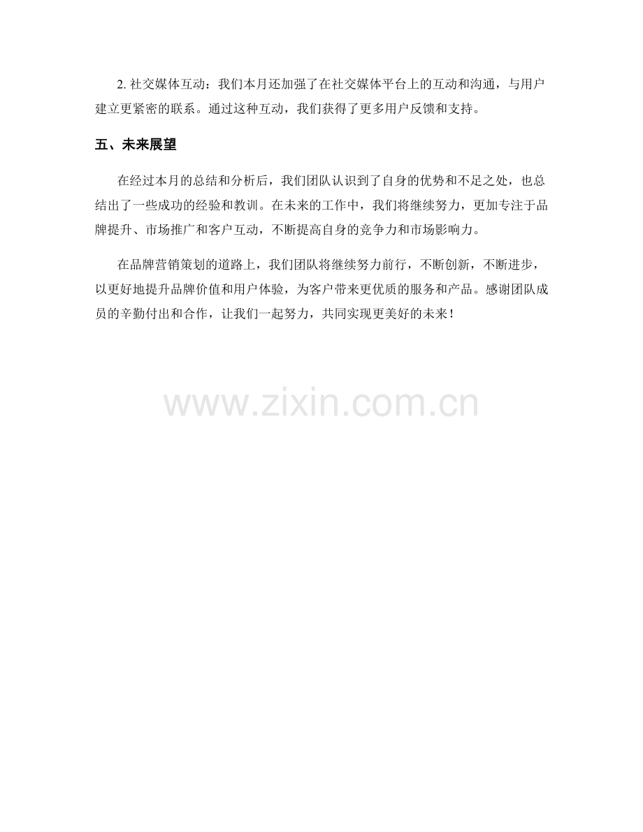 品牌营销策划月度工作总结.docx_第2页