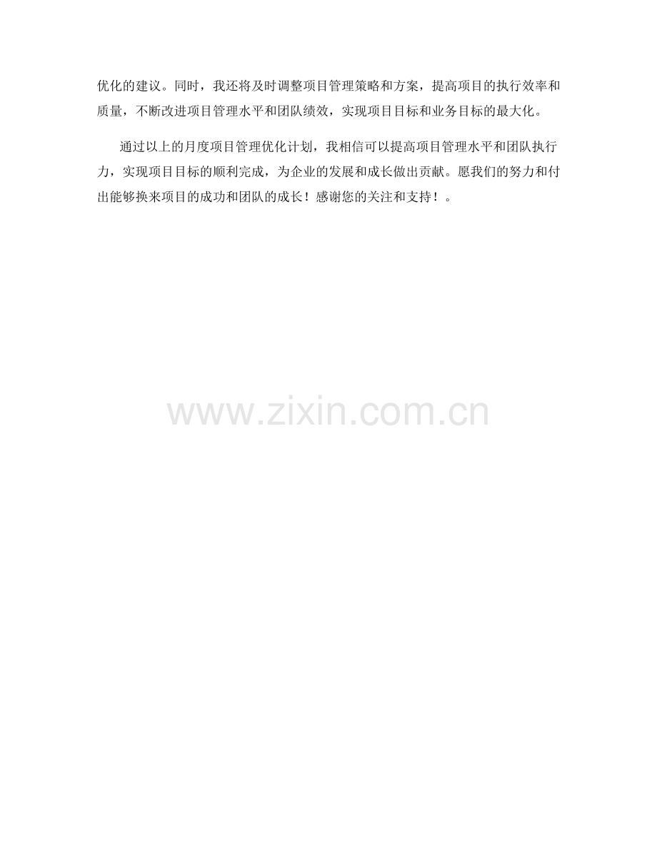 项目总监月度项目管理优化计划.docx_第2页