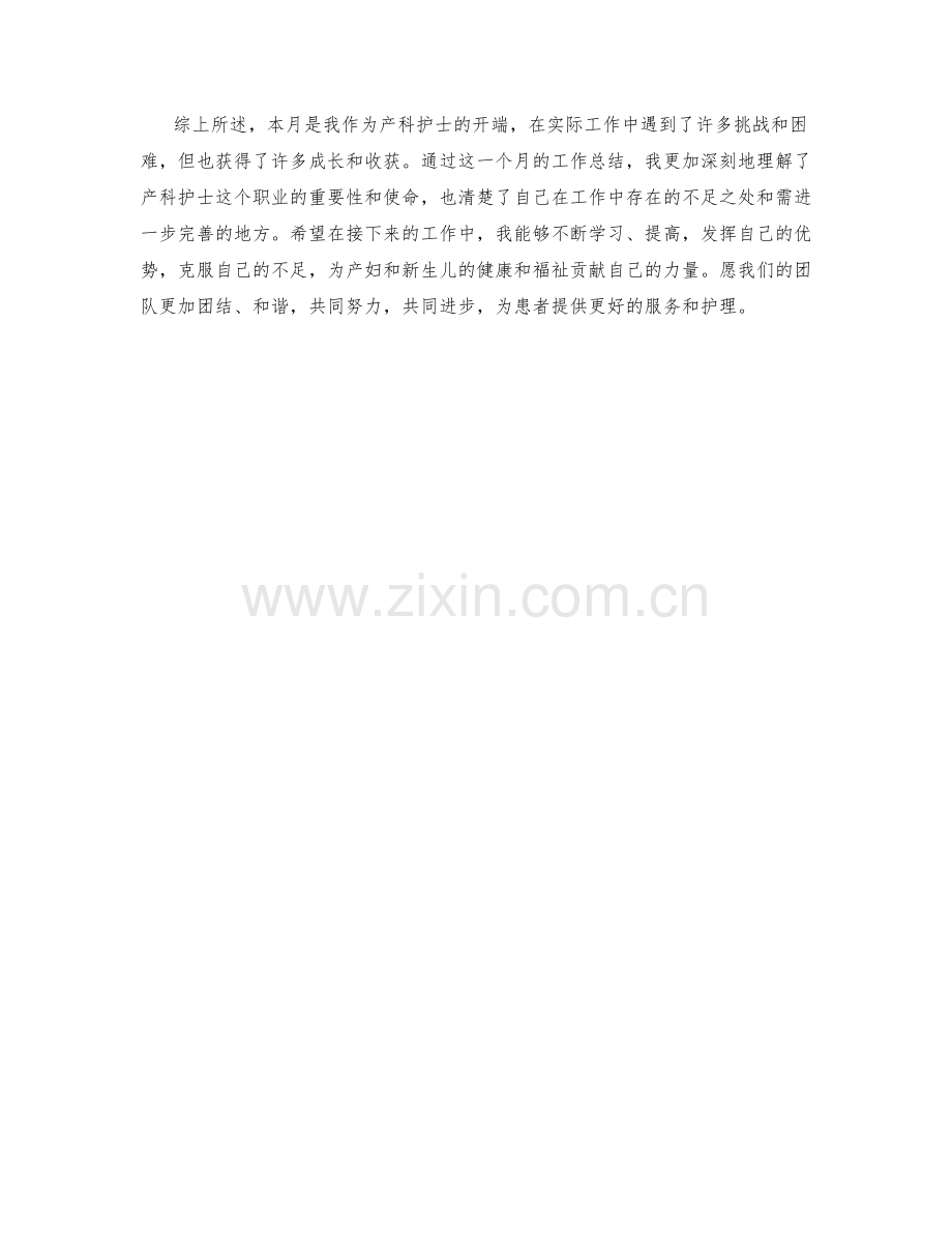 产科护士月度工作总结.docx_第2页