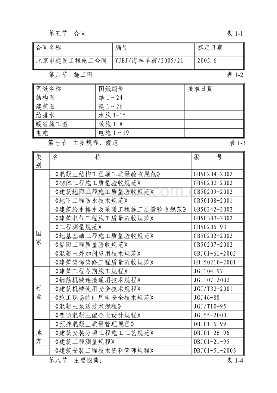 海军总医院宿舍楼施工组织设计.docx_第1页