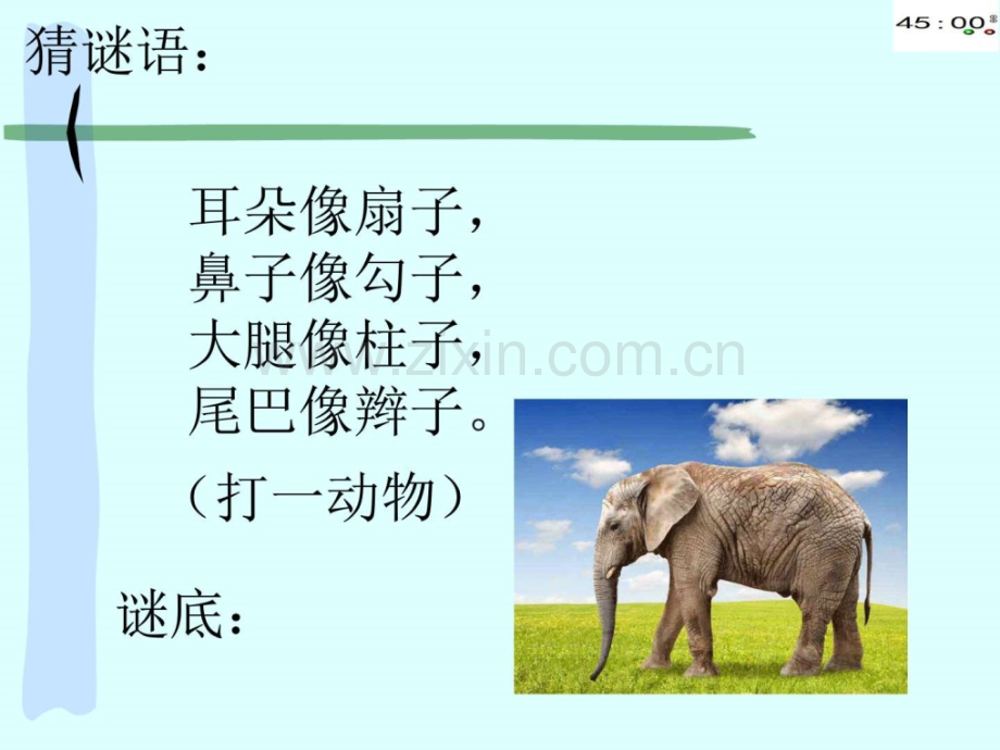 部编本二级下册语文大象的耳朵动画版.pptx_第1页