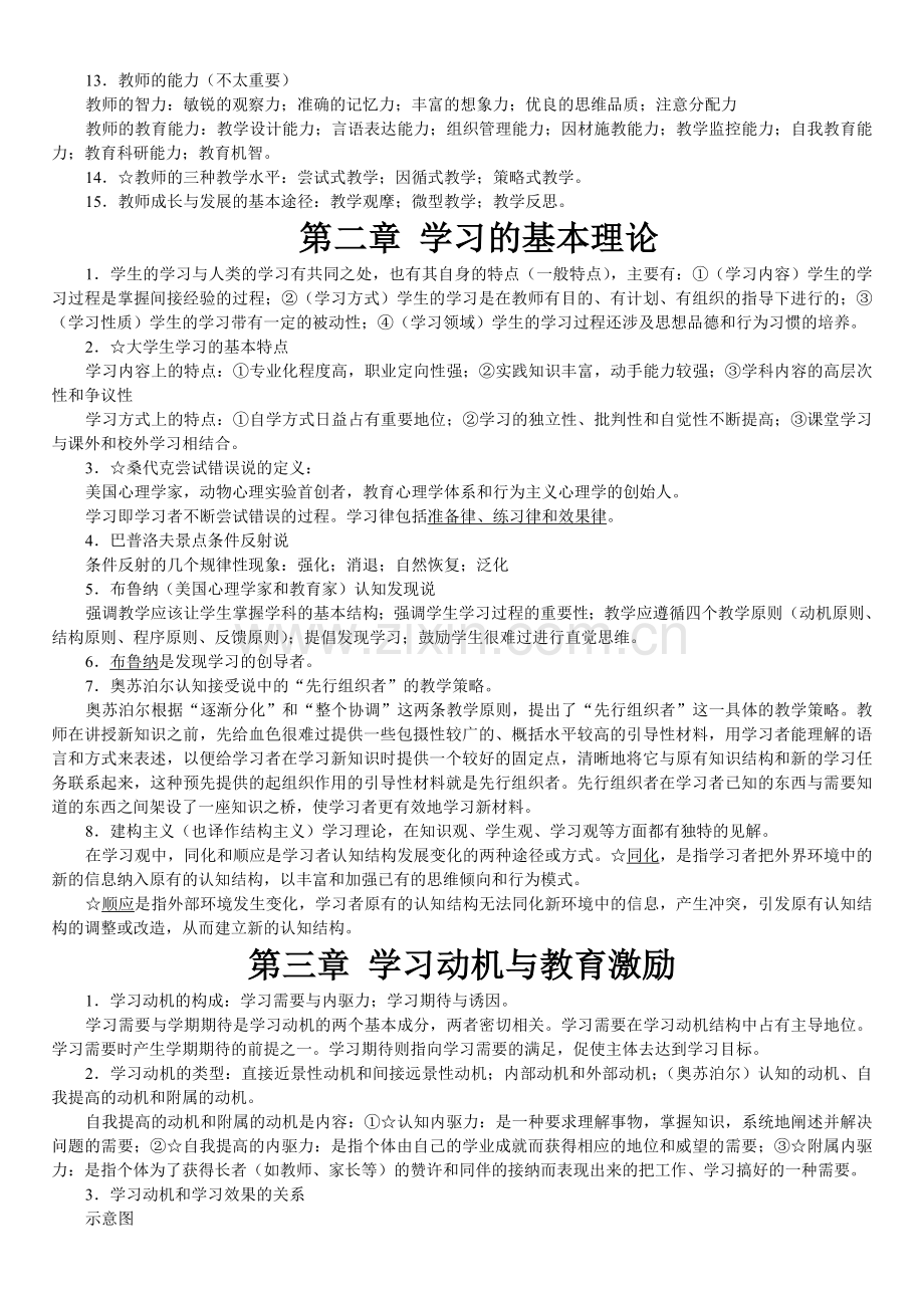 江苏高等学校教师资格证考试教育心理学.doc_第2页