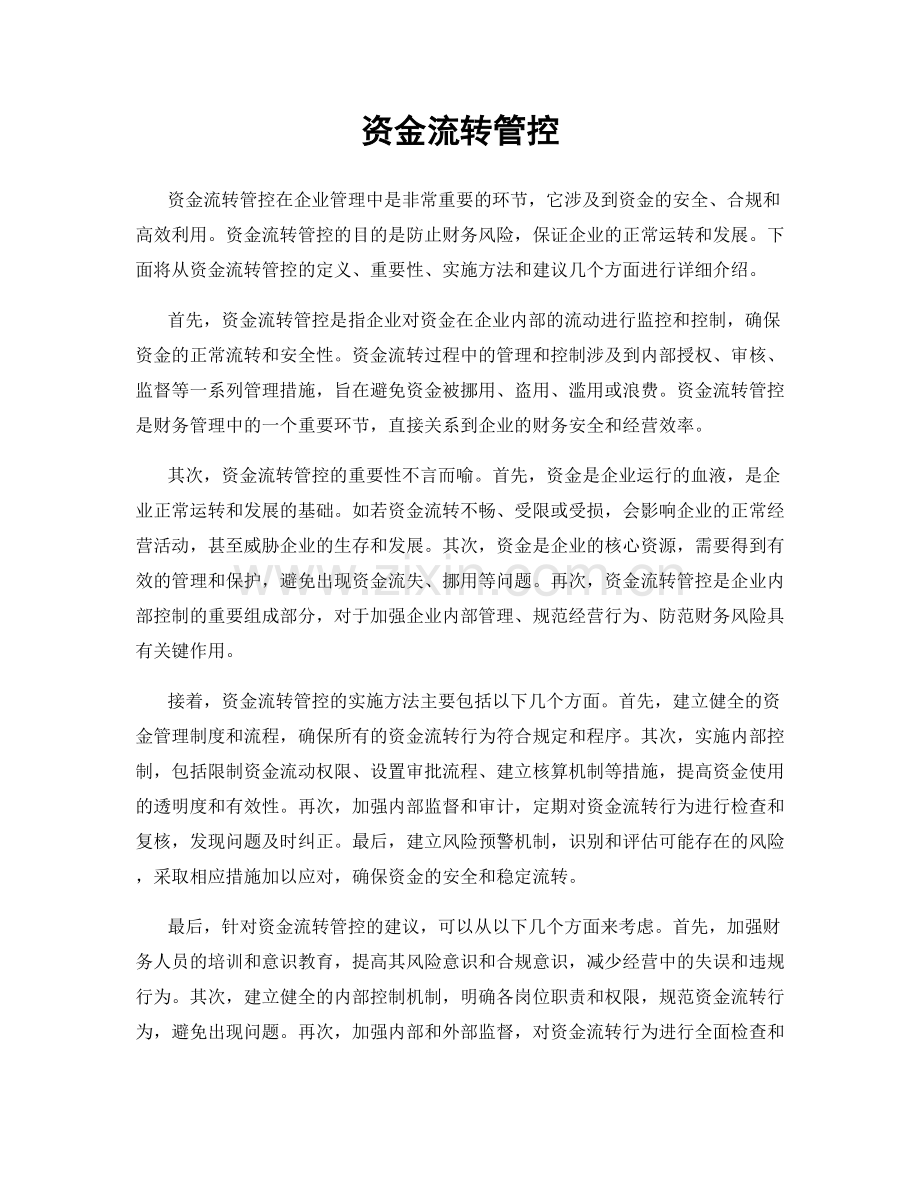 资金流转管控.docx_第1页