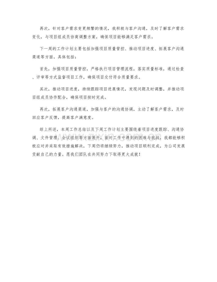 项目办公室主任周工作总结.docx_第2页