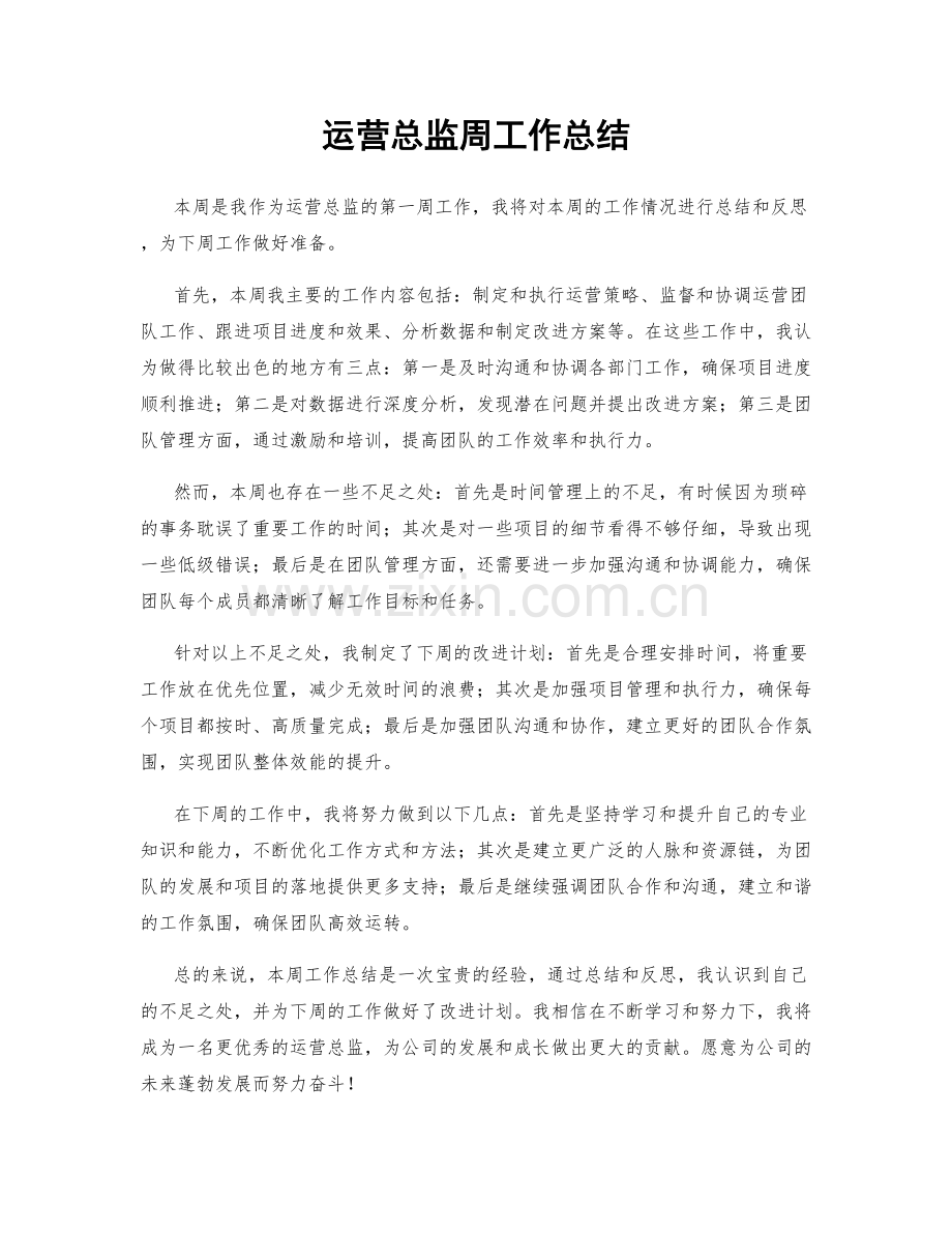 运营总监周工作总结.docx_第1页