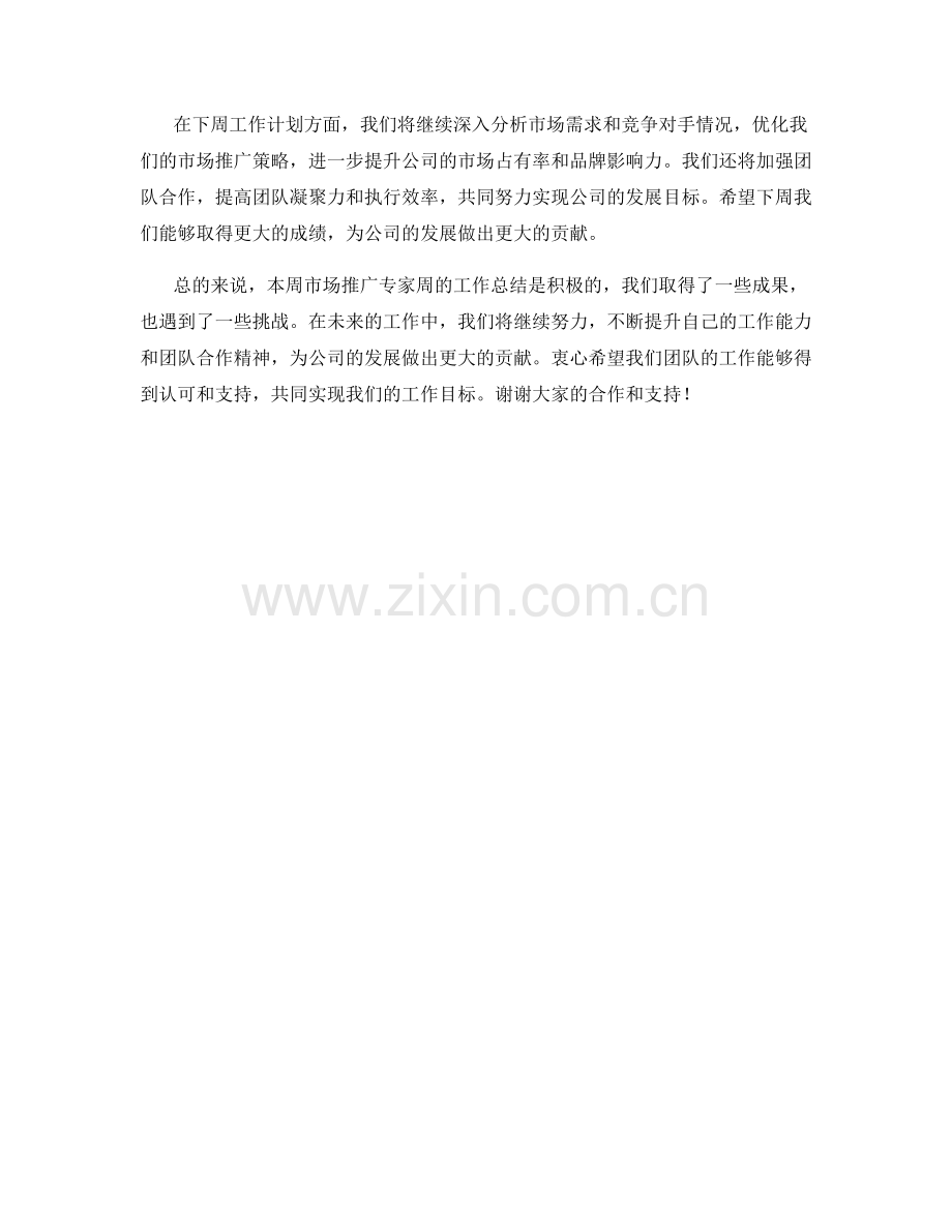 市场推广专家周工作总结.docx_第2页