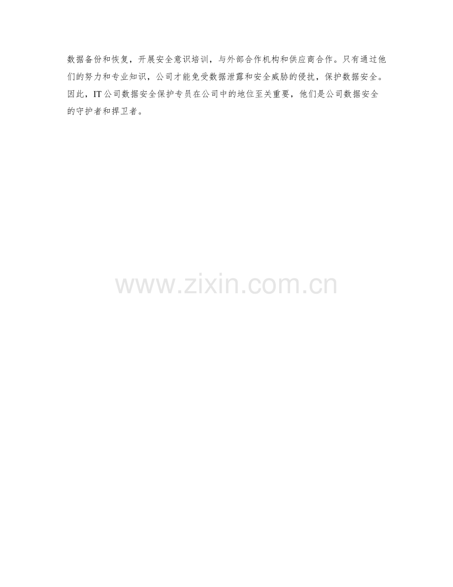 IT公司数据安全保护专员职责分析.docx_第2页