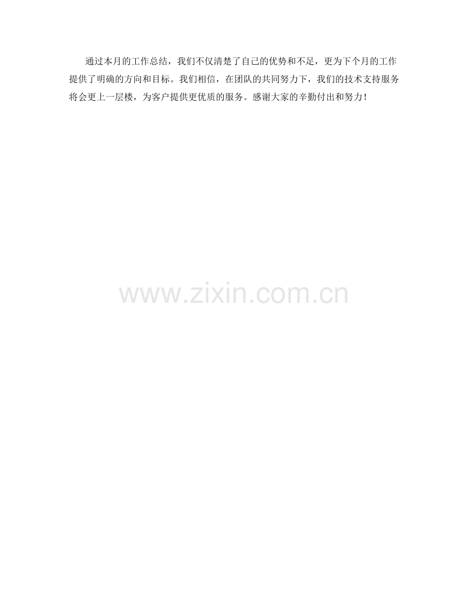 售后技术支持月度工作总结.docx_第2页