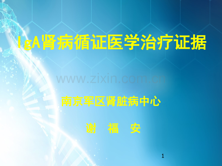 IgA肾病循证医学的治疗证据ppt课件.ppt_第1页