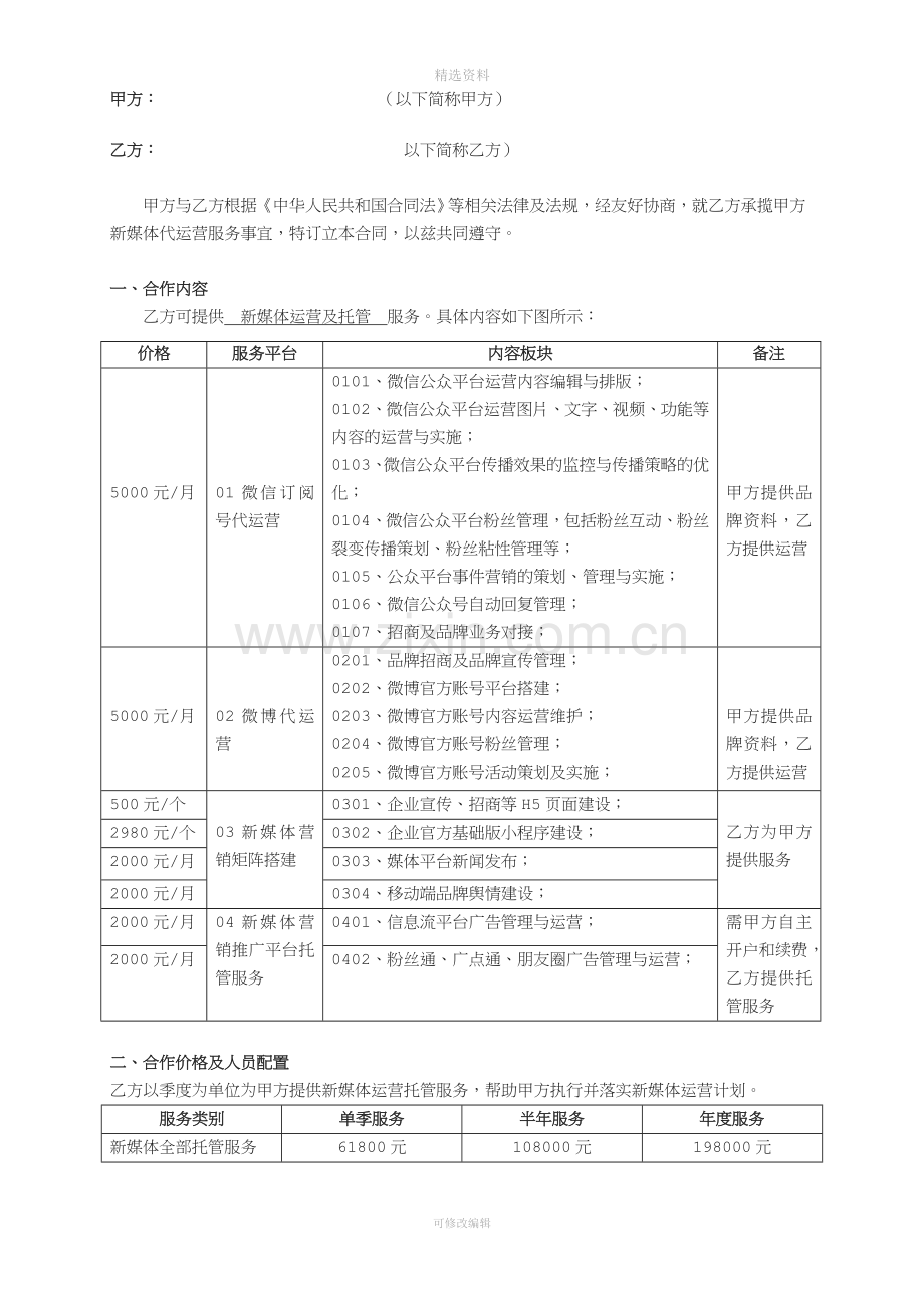 湖南晟纳达新媒体代运营协议.doc_第2页