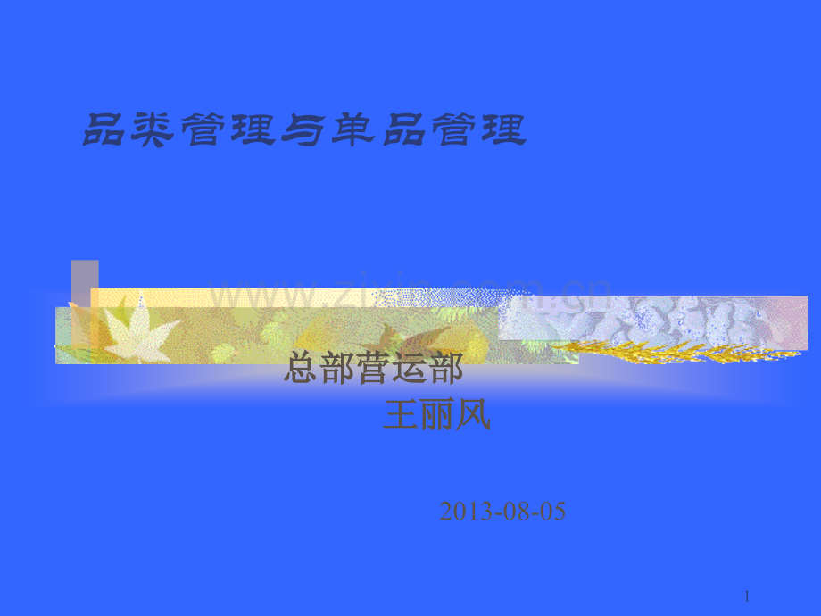 超市品类管理与单品管理.ppt_第1页