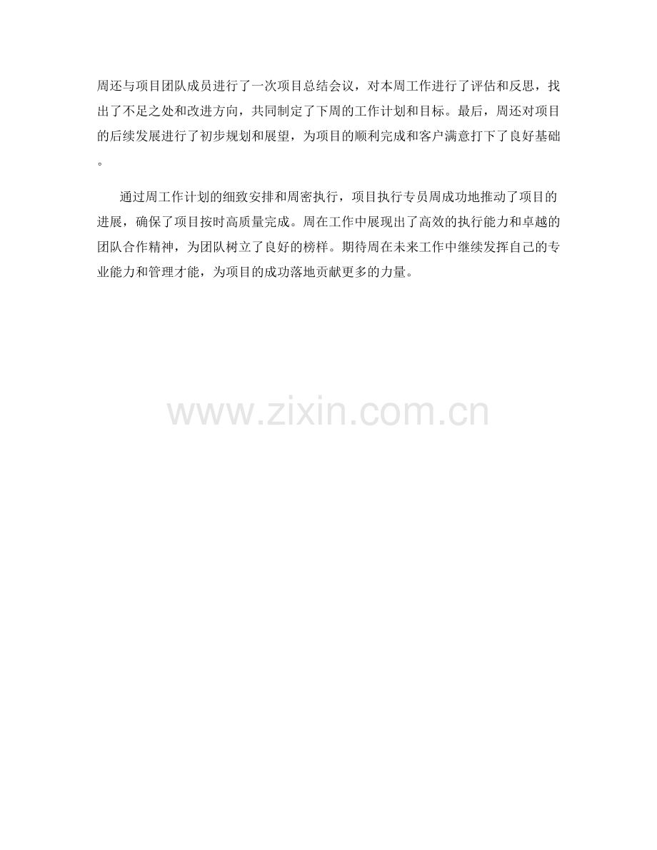 项目执行专员周工作计划.docx_第2页
