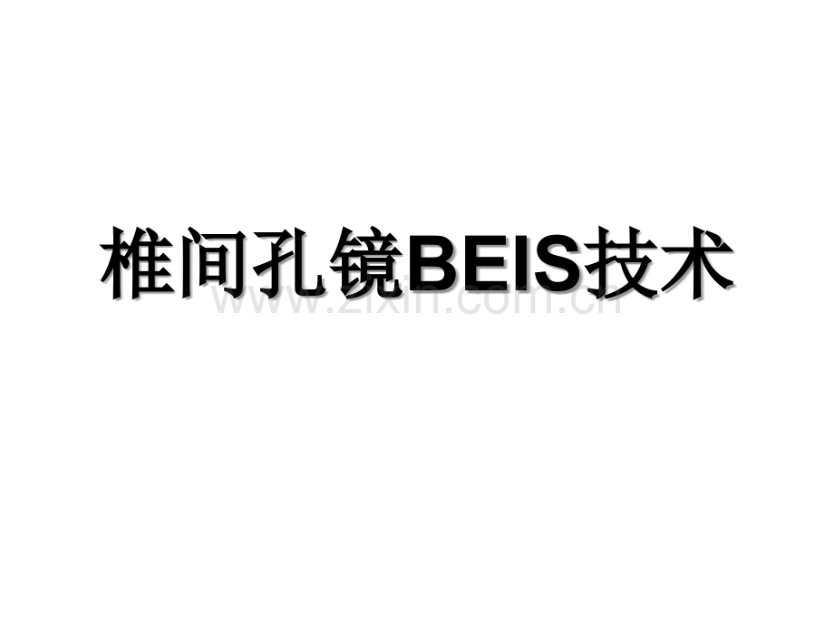 椎间孔镜Beis技术.pptx_第1页