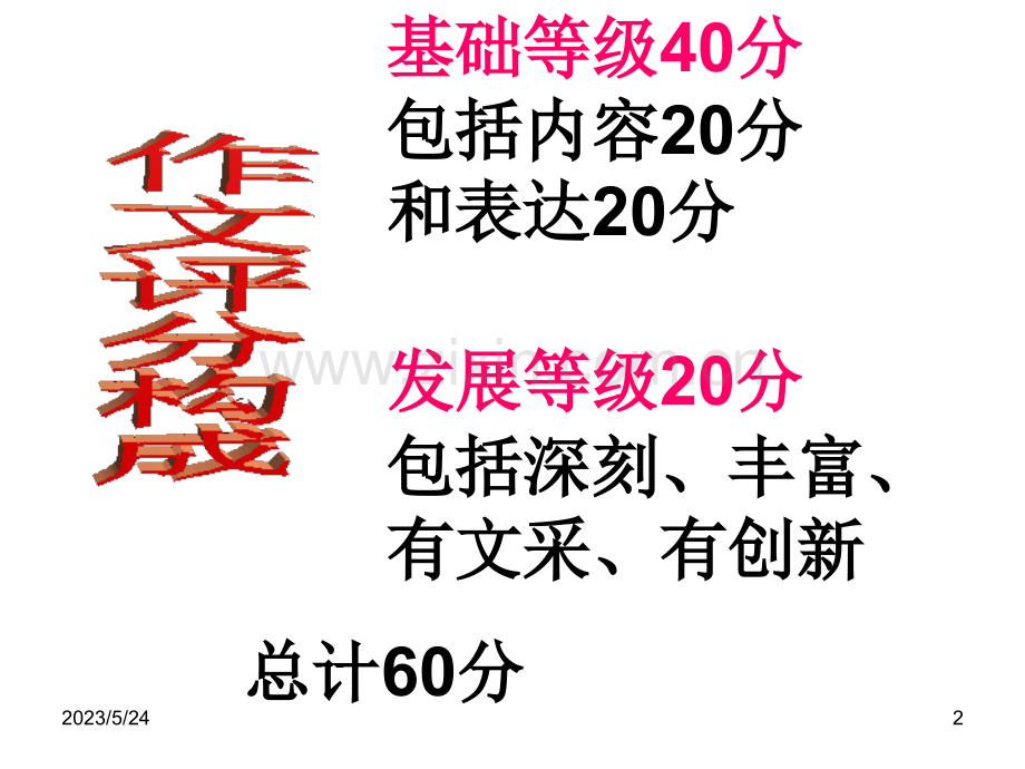 高中作文评分标准.ppt_第2页