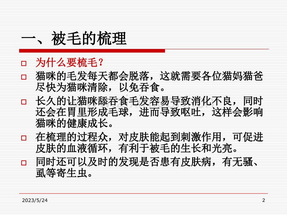 猫的基础护理与美容.ppt_第2页
