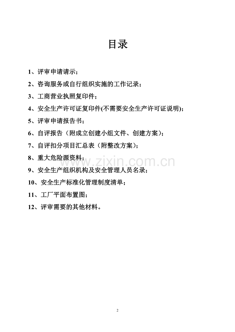 安全生产标准化自评报告模板.doc_第2页