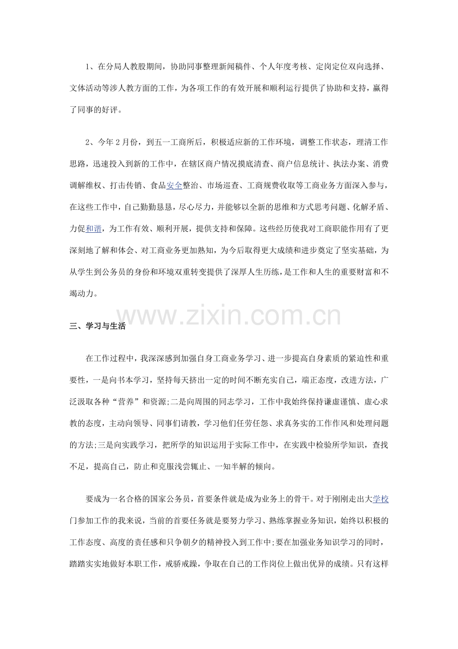 工商系统试用期工作总结.doc_第2页