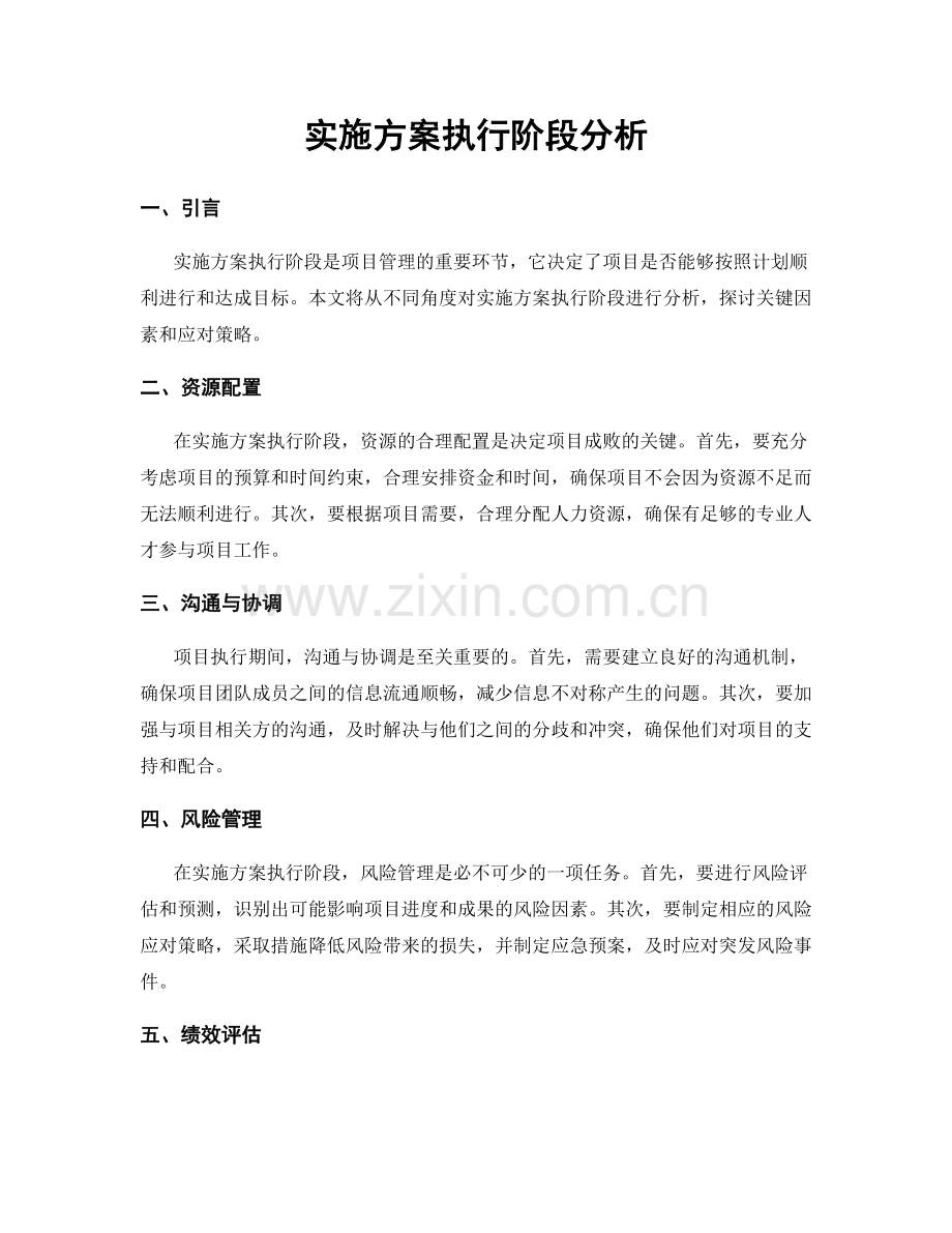实施方案执行阶段分析.docx_第1页