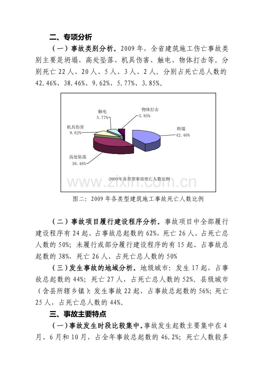 2009年度全省建筑施工安全生产形势分析报告.doc_第2页