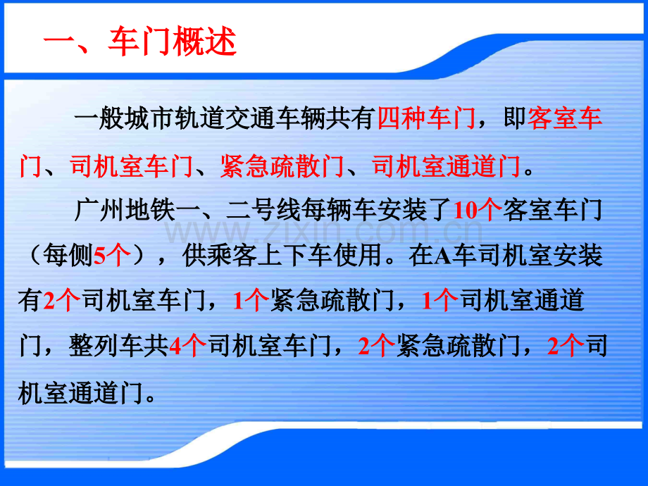 5城轨车辆车门结构.pptx_第2页