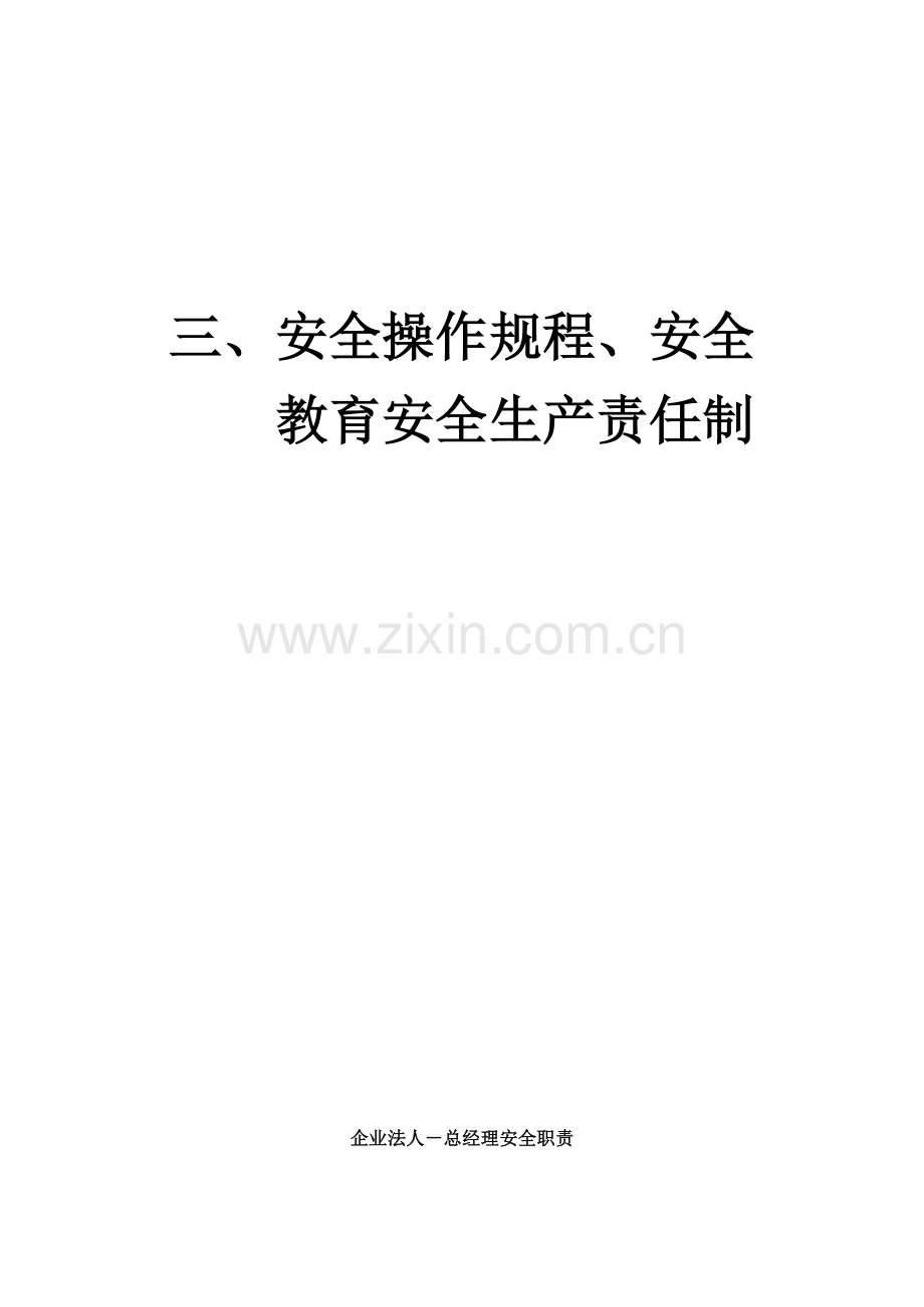 安全操作规程、安全教育安全生产责任制.doc_第2页