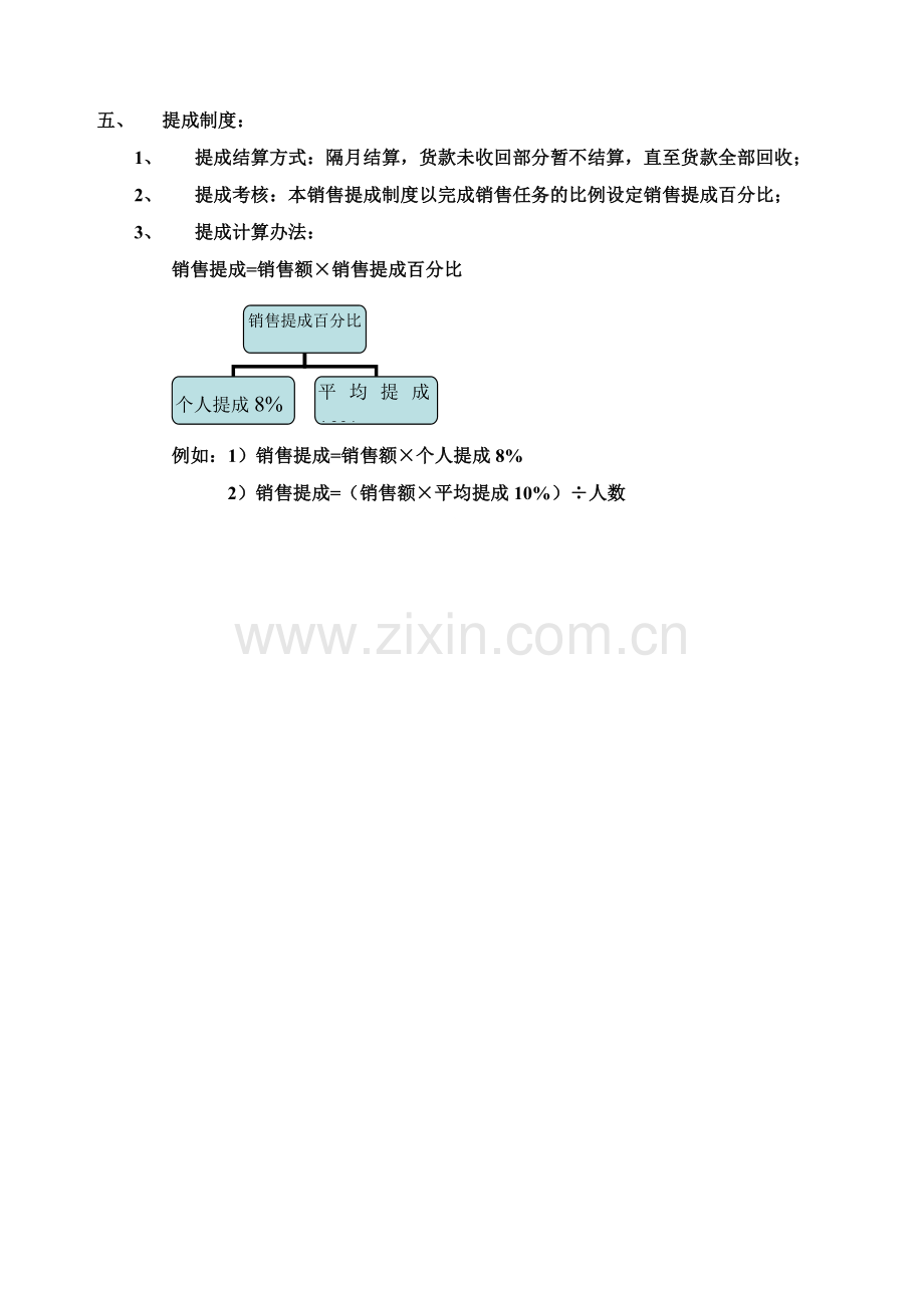 全新业务员提成管理制度方案.doc_第2页