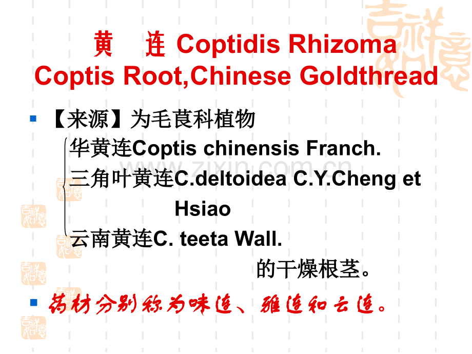 被子植物类生药3毛茛科.pptx_第1页