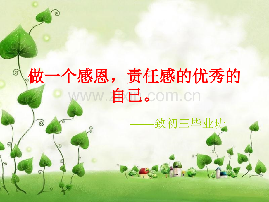 珍惜时间初三毕业班主题班会.pptx_第1页