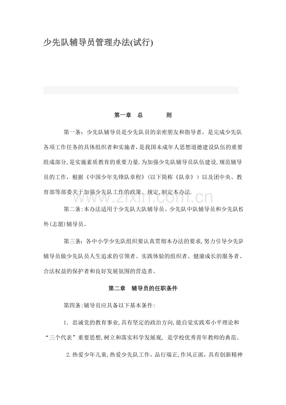 少先队辅导员管理办法.doc_第1页