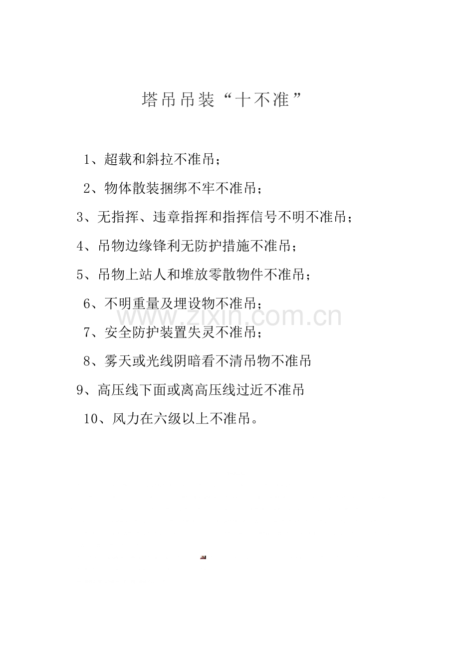 塔吊十不准.doc_第1页