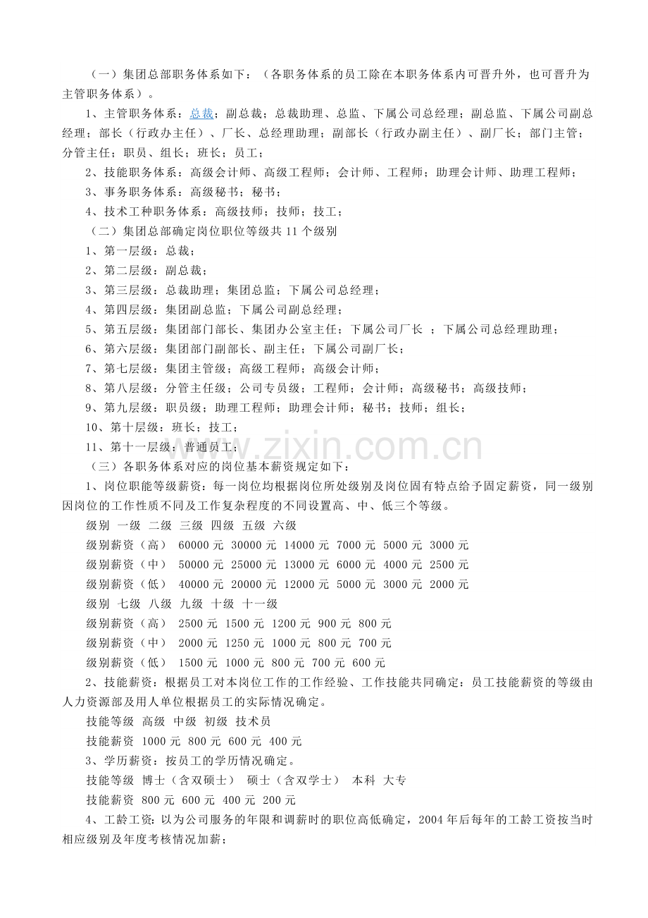 公司薪酬管理制度(范本3).doc_第2页