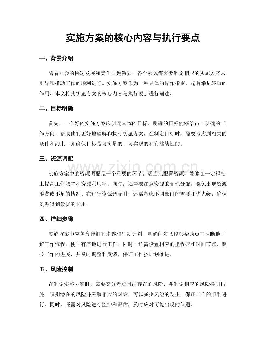 实施方案的核心内容与执行要点.docx_第1页