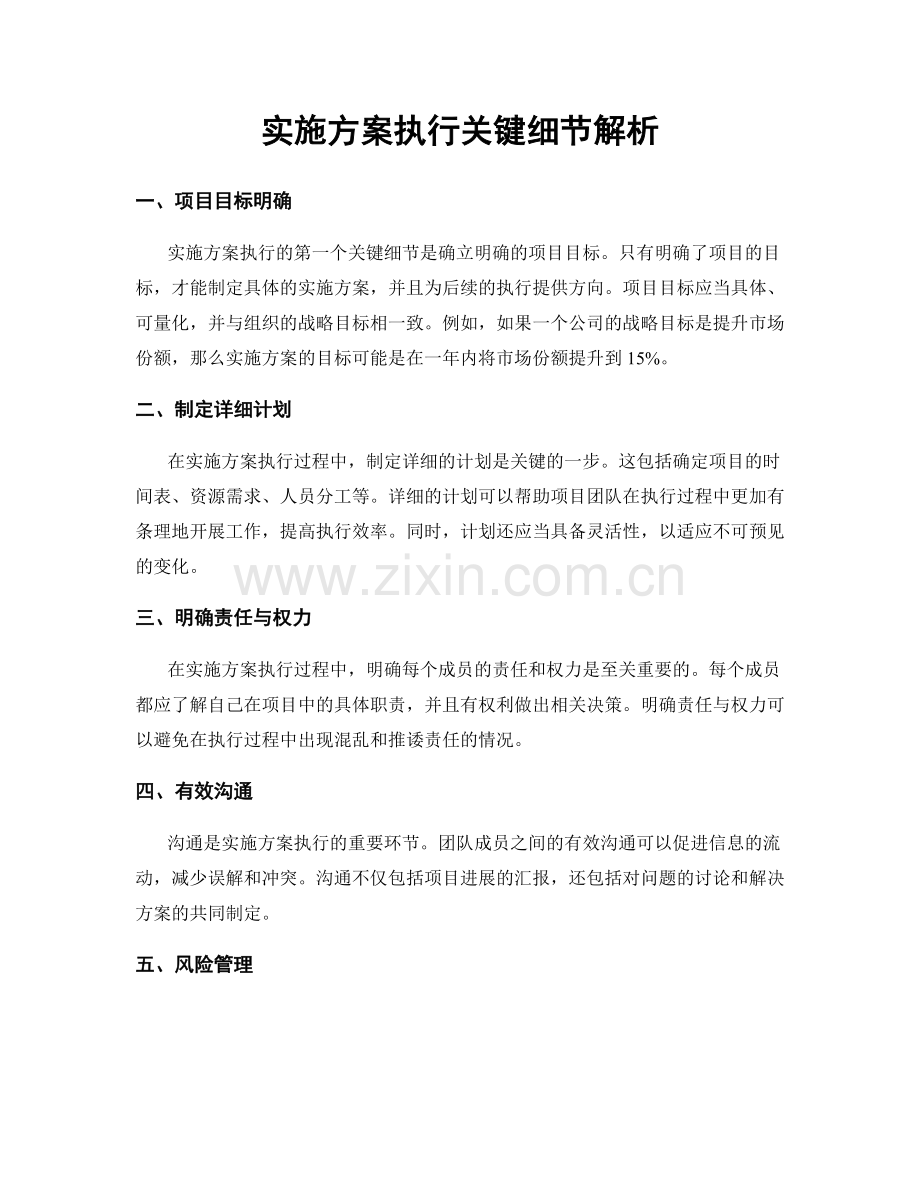 实施方案执行关键细节解析.docx_第1页
