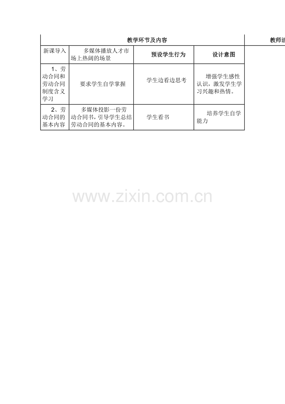 劳动合同制度教学设计.doc_第2页