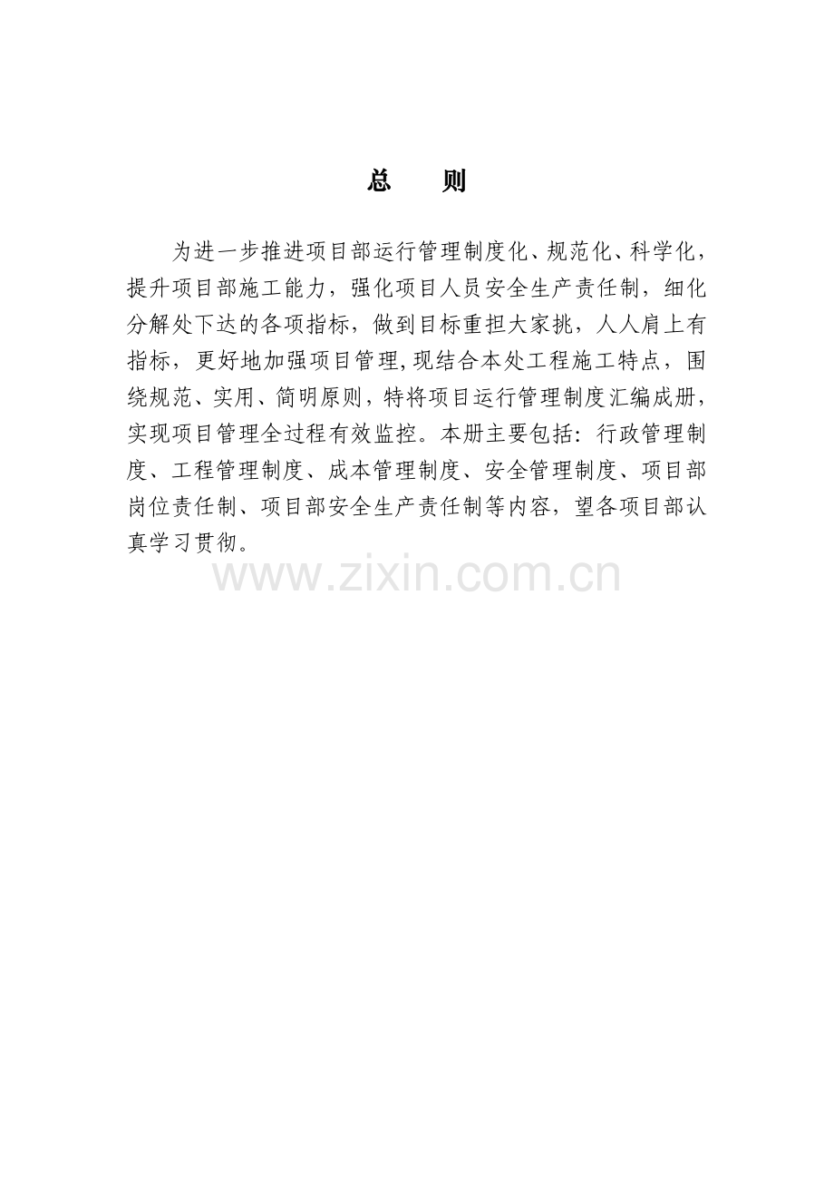 项目部制度汇编-参考.doc_第1页