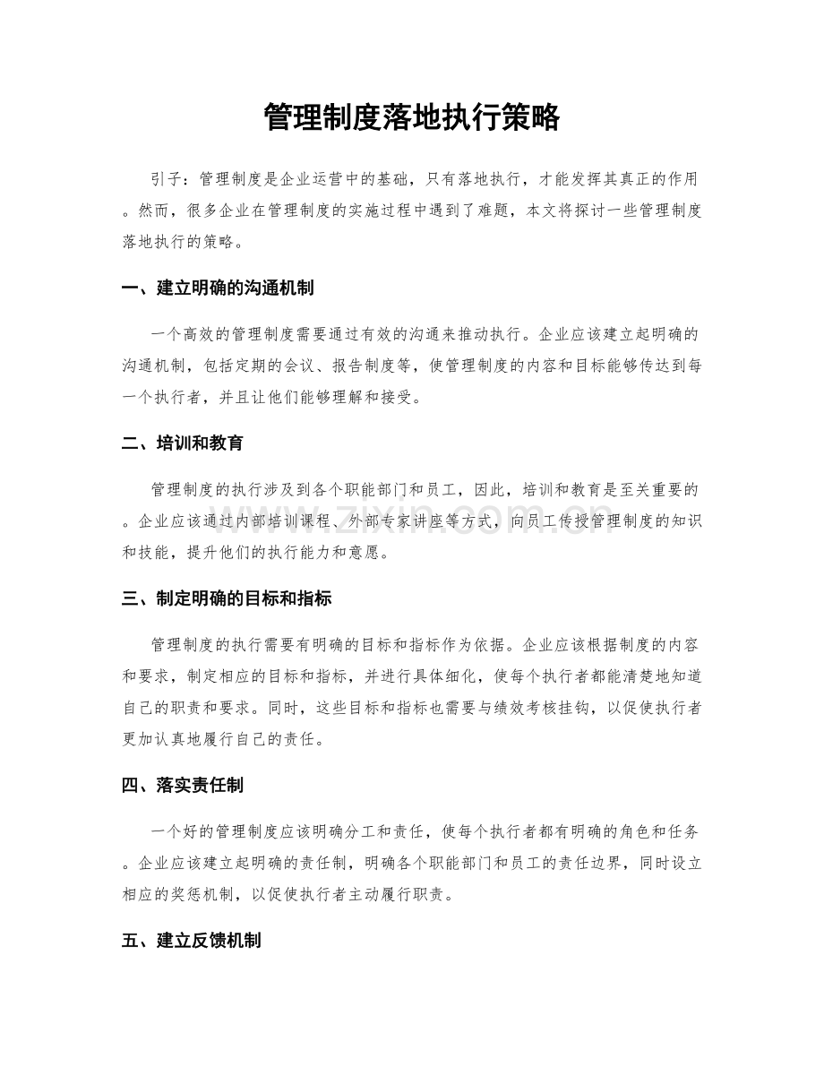 管理制度落地执行策略.docx_第1页
